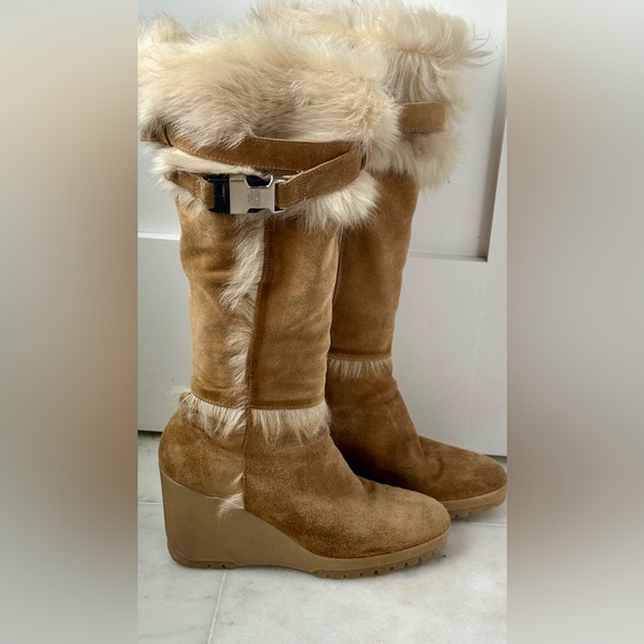 COACH suede & shearling boot - Picture 7 of 10
